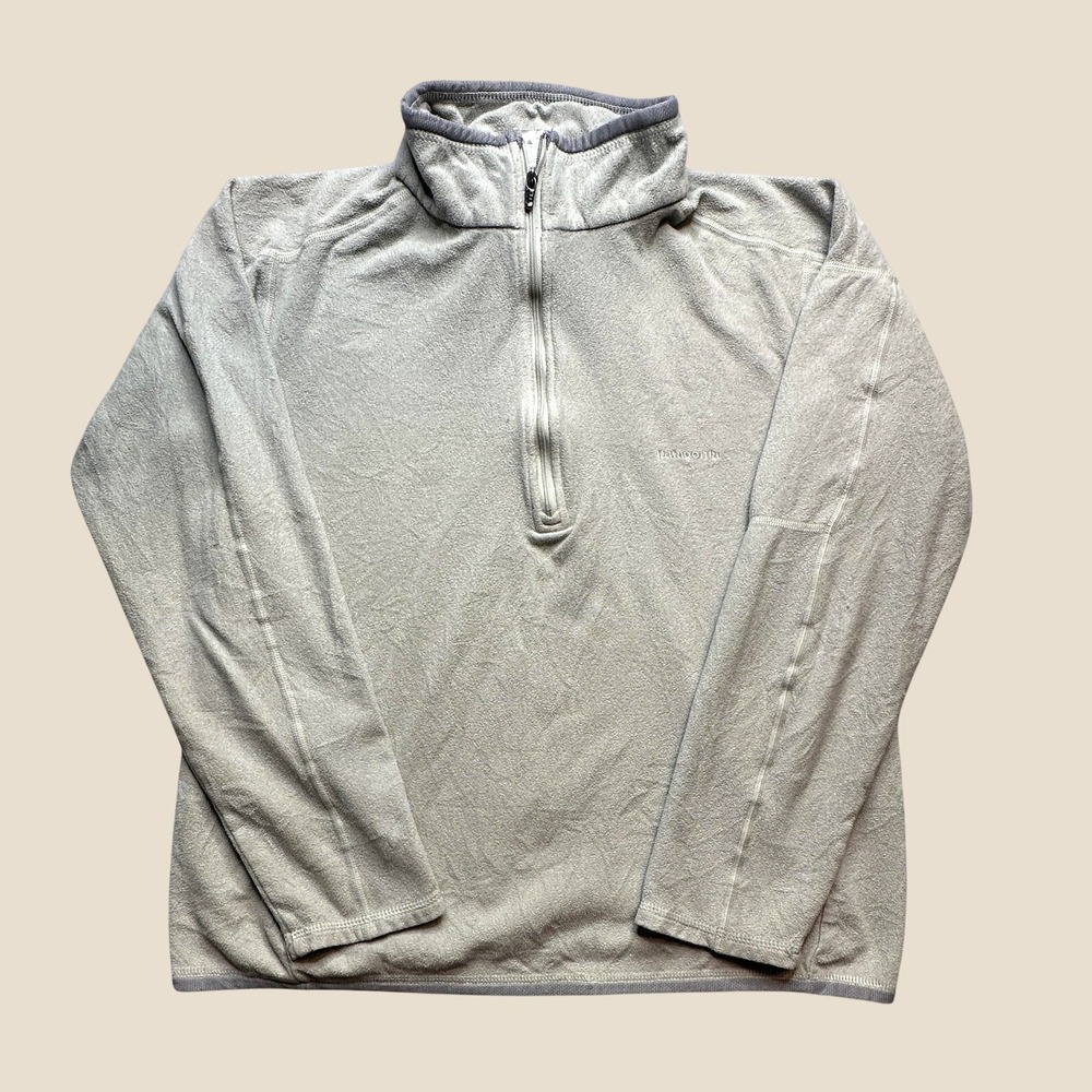 Patagonia Pullover Womens Medium R1 1/4 Zip Grey Fleece Hiking Casual 25335S0